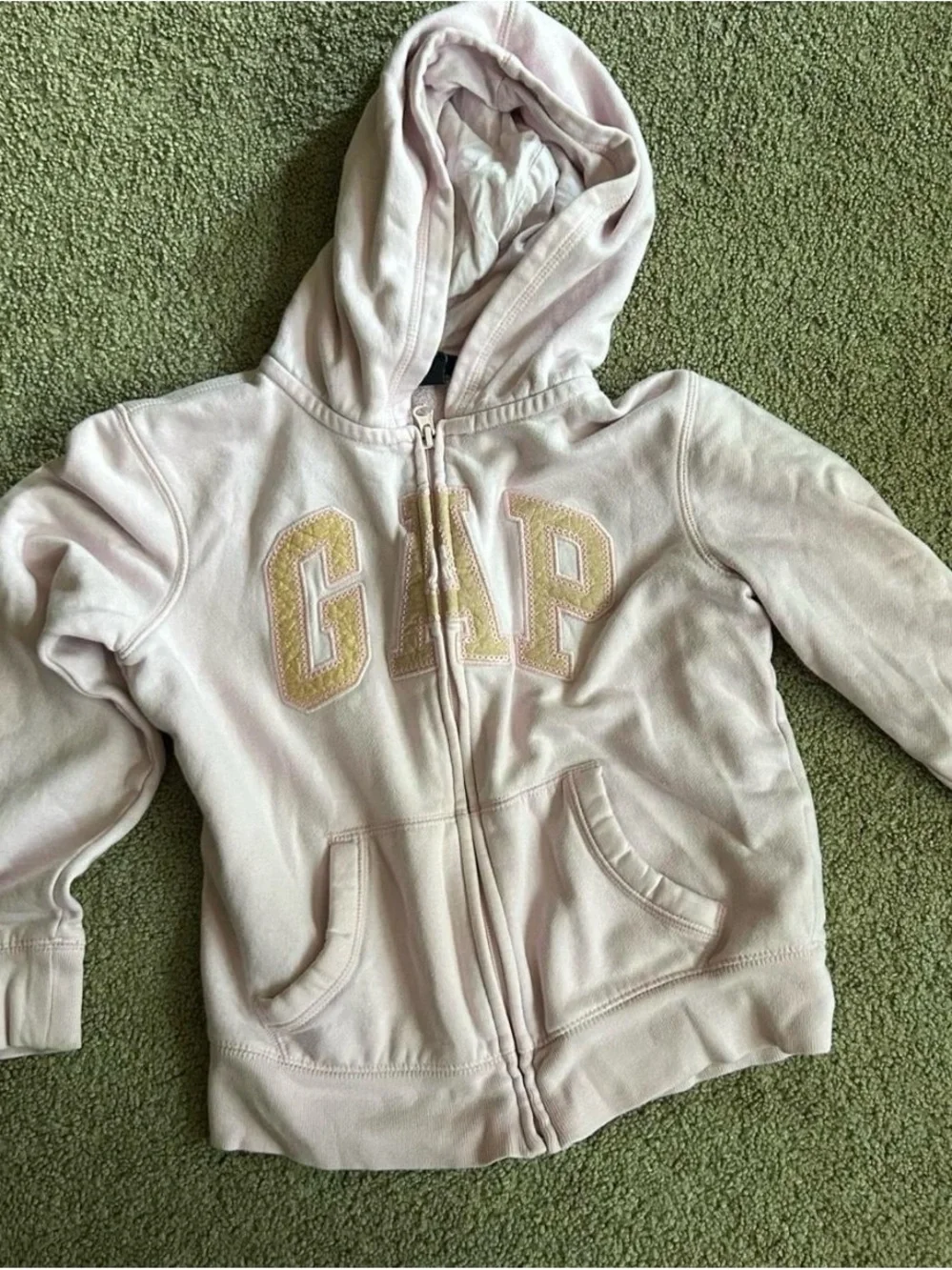 GAP Kids Pale Pink Zip-Up Hoodie size 10-11 yrs